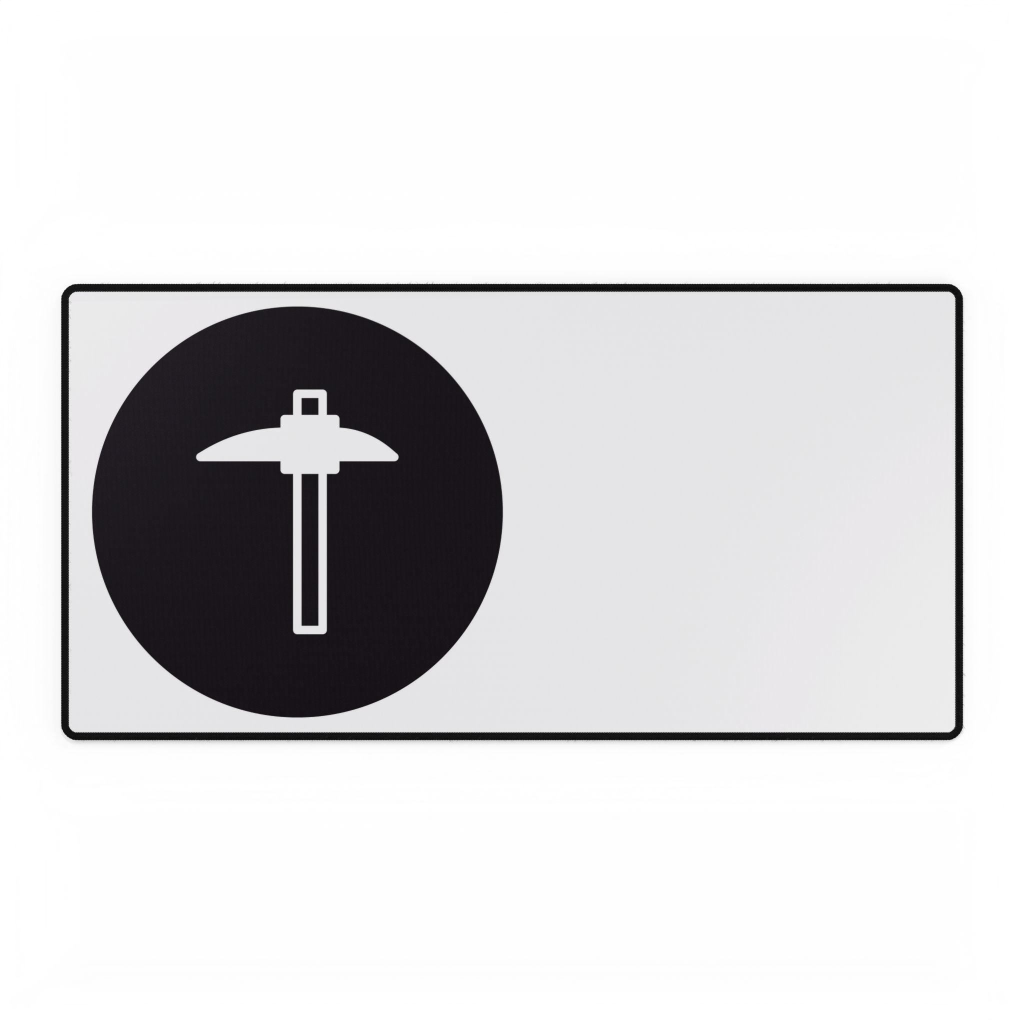 Minimalist Hammer Logo Desk Mat — Large Gaming & Office Mousepad