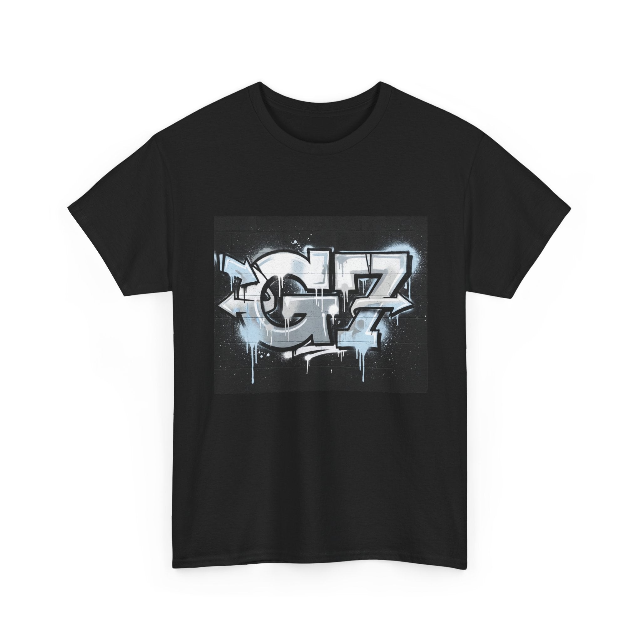 Graffiti 'GZ' Streetwear Tee — Urban Hip-Hop Graphic T-Shirt
